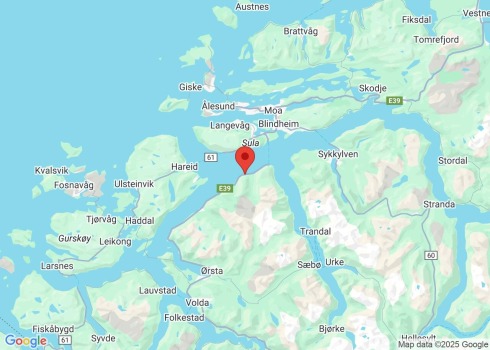 Omkom på E39 i Sula