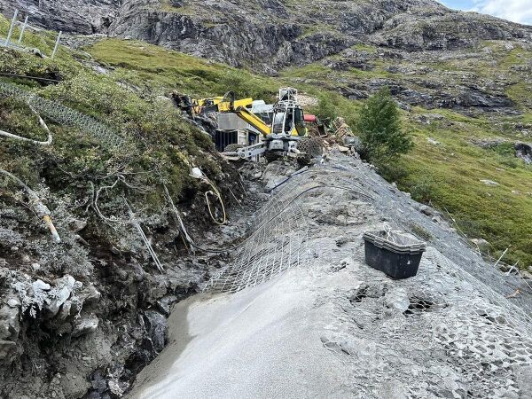 Så langt er skredsikringa i Trollstigen kome