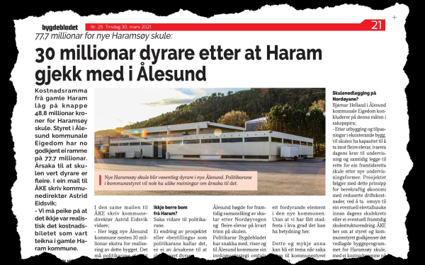 Skulen har 95 elevar - bygg ny for 200