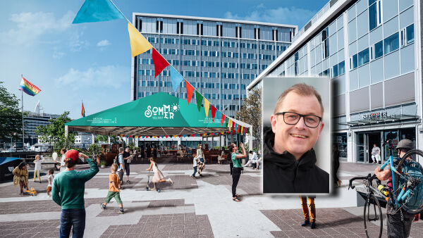 Festivaltelt på rådhusplassen i Ålesund heile somaren