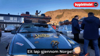 Med diesel-eim gjennom fylket
