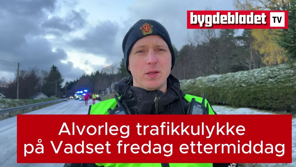 Bilulykke på Vadset