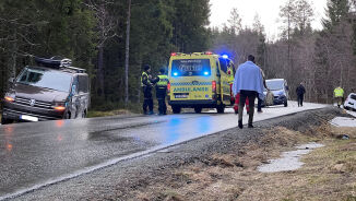 To ulykker samtidig - var glatt på staden