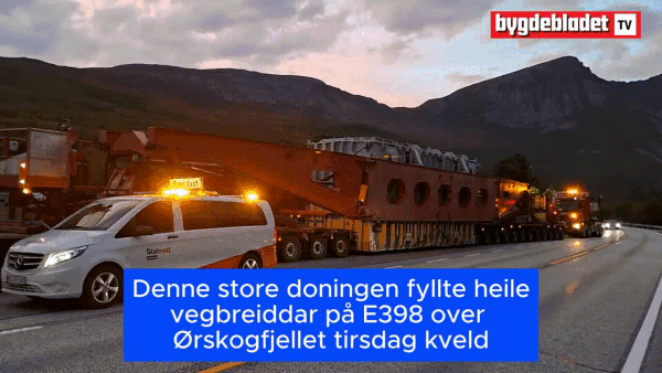 Vogntog på 500 tonn stengte Ørskogfjellet
