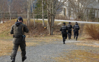 Storøving for politiet på Sjøholt