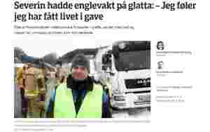 Hoppa i sikkerheit då tankbilen traff