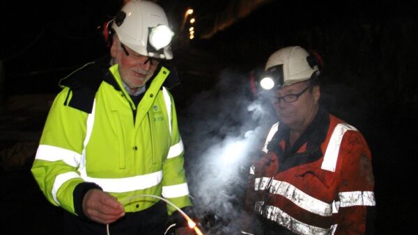 Oddbjørn Vatne sprengde siste salva i Haramsfjordtunnelen