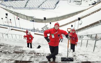 Audun moka snø under ski-VM