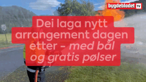 Fekk ikkje tent jonsokbålet - ny fest dagen etter