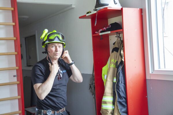 Pussa opp stasjonen på Eidet på dugnad