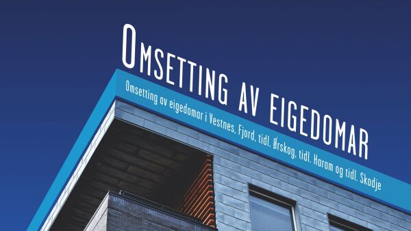 Omsetning av eigedomar i februar