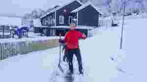 Snø i mai overraska mange