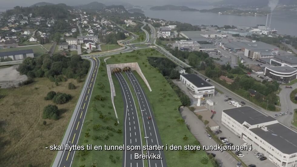 Slik blir nye E136 Breivika - Ålesund sentrum
