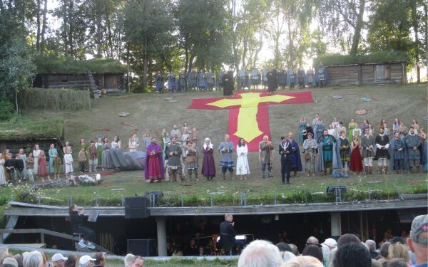 Fekk oppleve Stiklestadspelet i flott sommerver