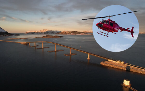 Helikopter skal jakte søppel