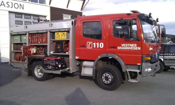 Brann i Vestnes i natt