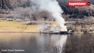 Seks personar evakuert etter brann