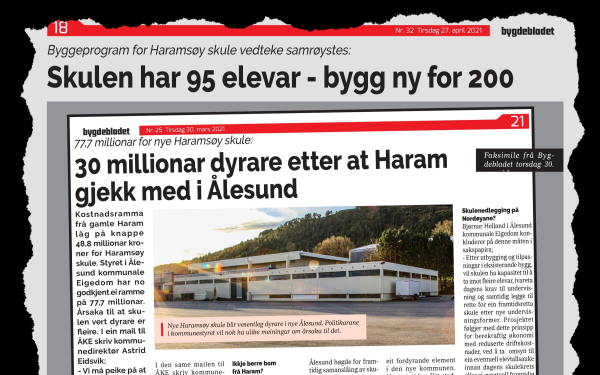 Ingen skulenedlegging før vegen er ferdig