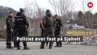 Politiet øver fast på Sjøholt